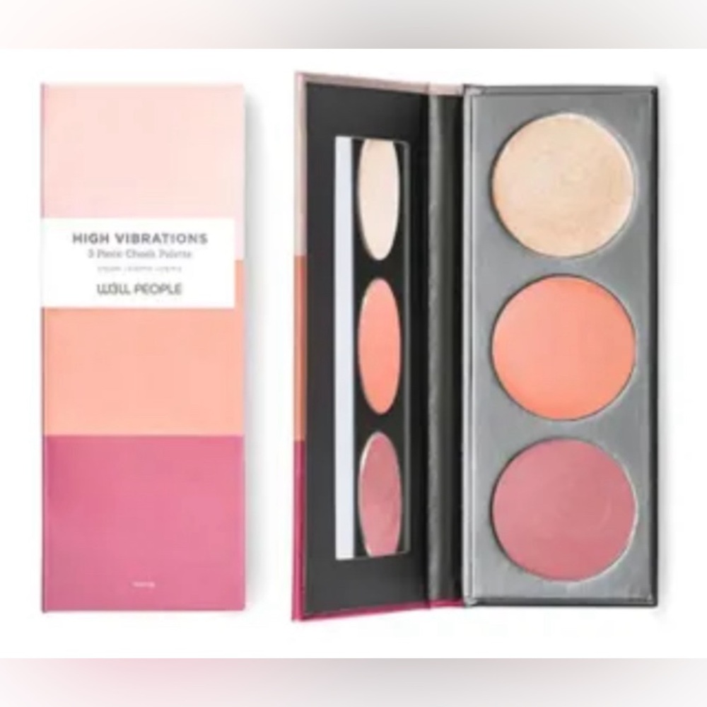 W3LL PEOPLE- HIGH VIBRATIONS 3 Piece Cheek Palette Cream
